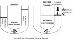 Tekanan osmotik dalam membran RO